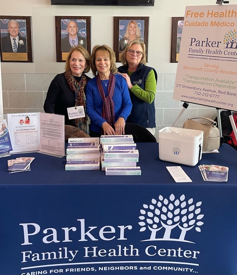 Parker volunteers at the Parker table at Made in Monmouth