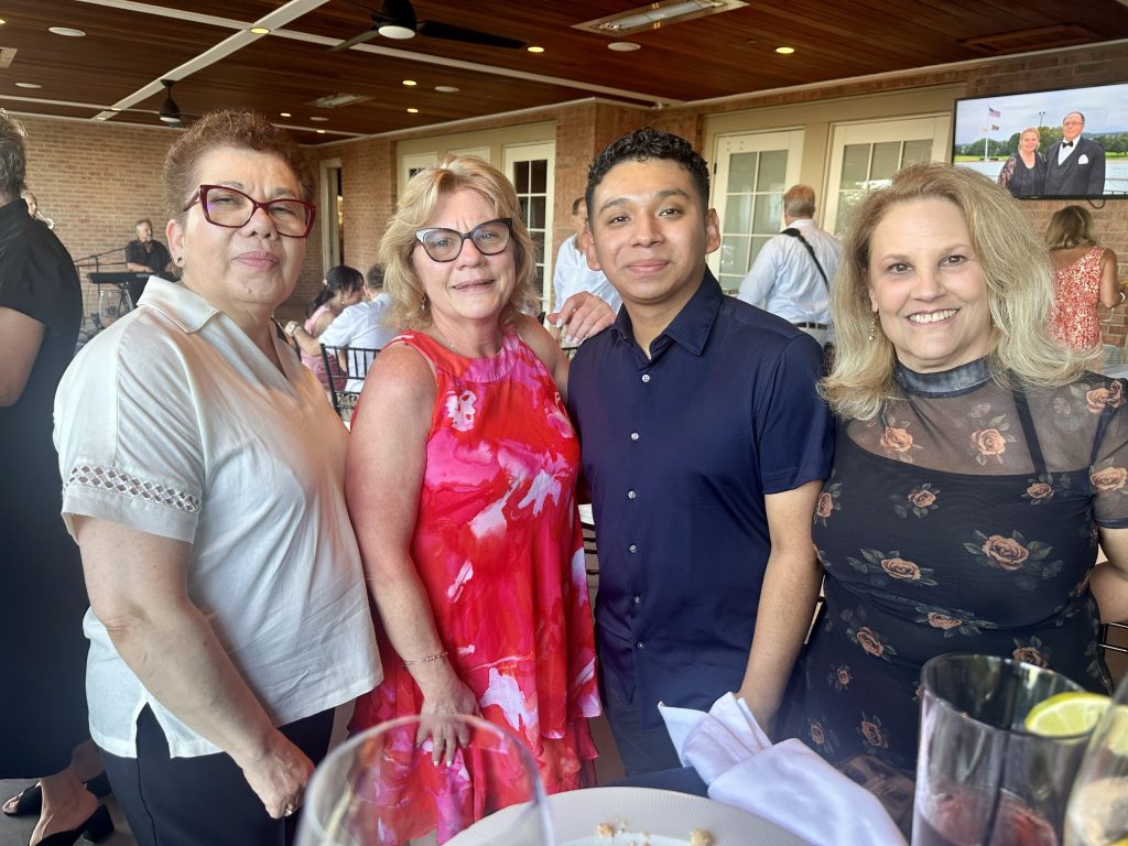 Parker friends and supporters at an evening event
